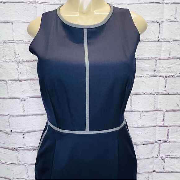 J. Crew Portfolio Navy Sleeveless Dress 4 - Picture 2 of 12